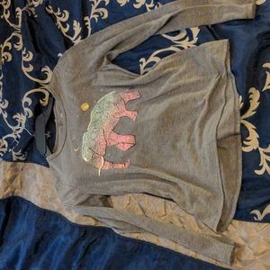 Kids Grey colorful elephant shirt